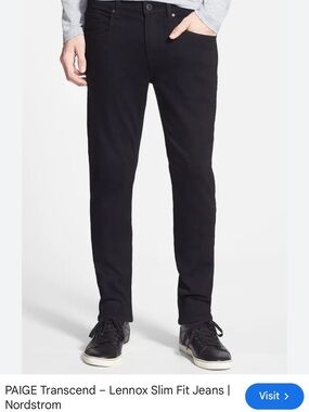 PAIGE Slim Fit Men's Jeans - Black